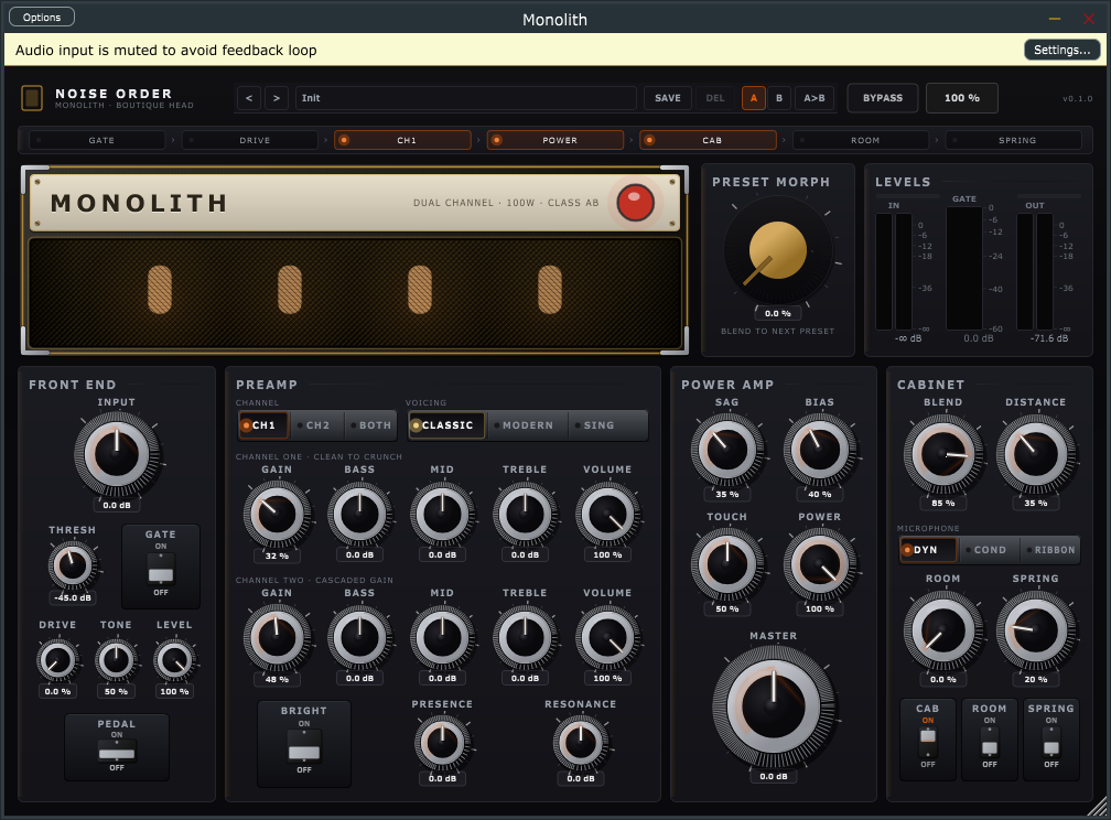 MONOLITH interface