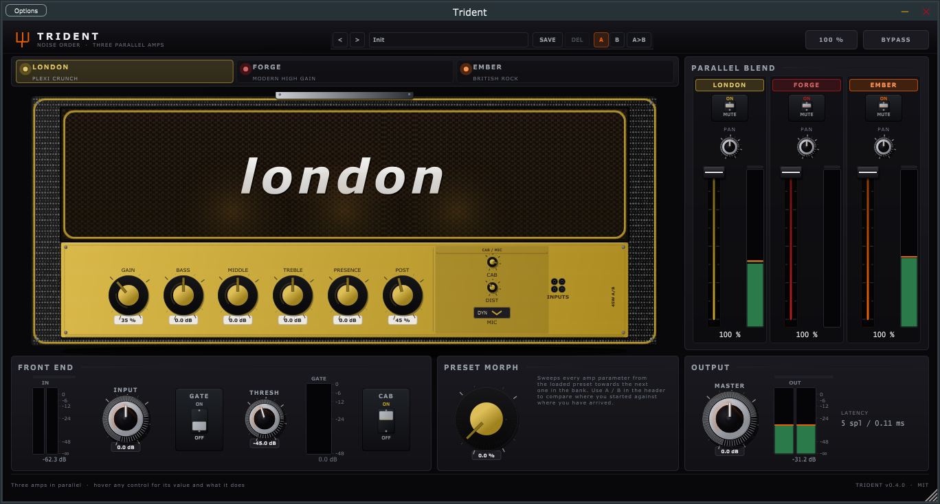 TRIDENT interface